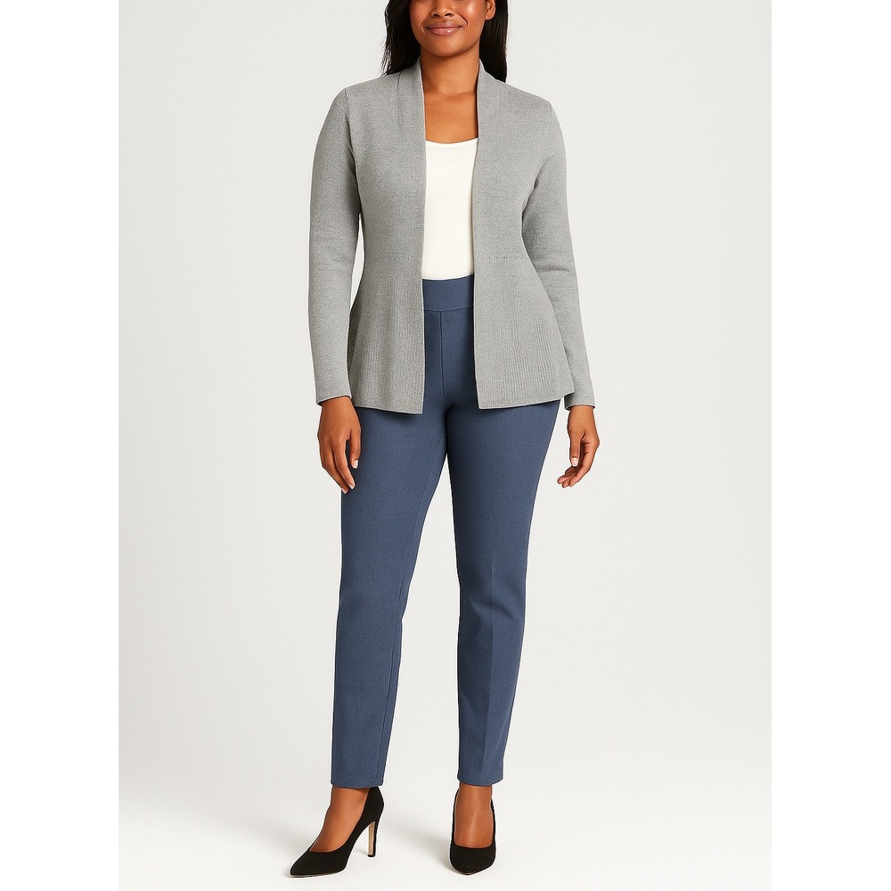 Elle Blue Slim Fit Trousers Sz 6‎ – Minimalist Work Pants